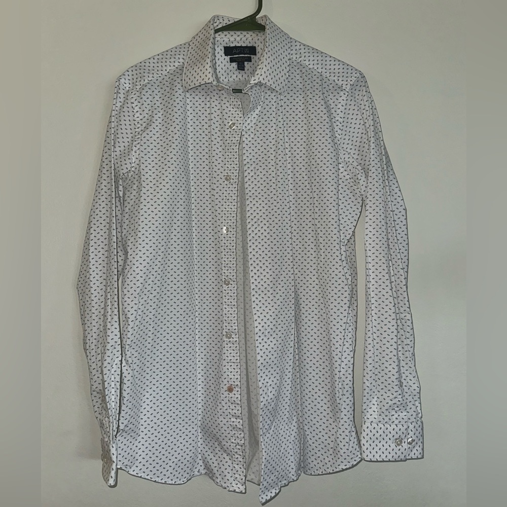 Men's Apt. 9 Premier Flex Solid Slim-Fit Wrinkle Resistant Dress Shirt